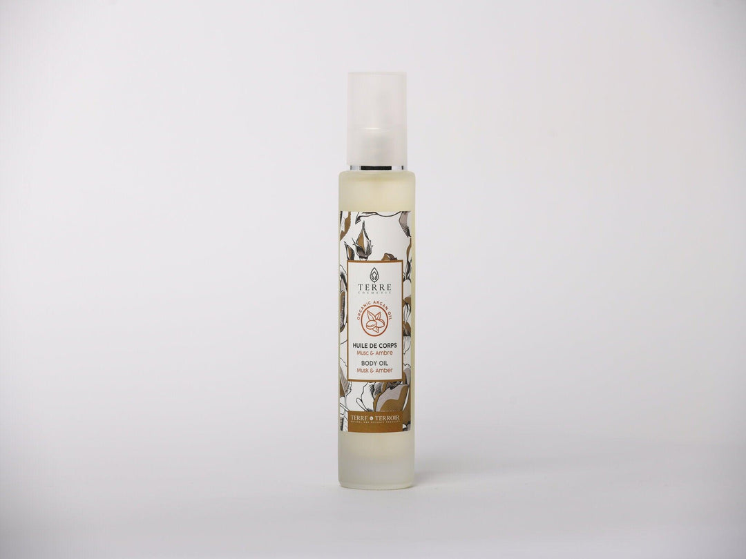 Huile corporelle au Musc et Ambre - Terre et Terroir