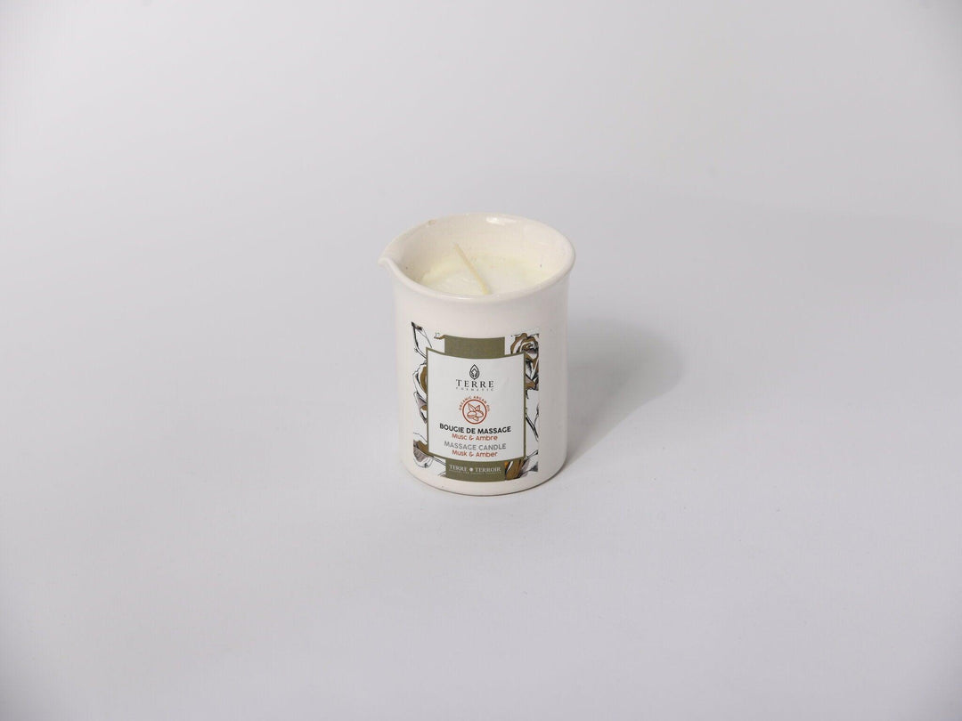 Bougie de massage Musc et Ambre - Terre et Terroir